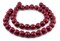 The Bead Chest Natural 20mm Wooden Beads in Red for Jewelry Making – Round Loose Wood Spacer Beads I Approximately 20 Beads